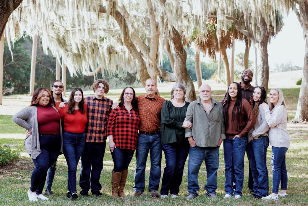 jJudy McMahan  with family