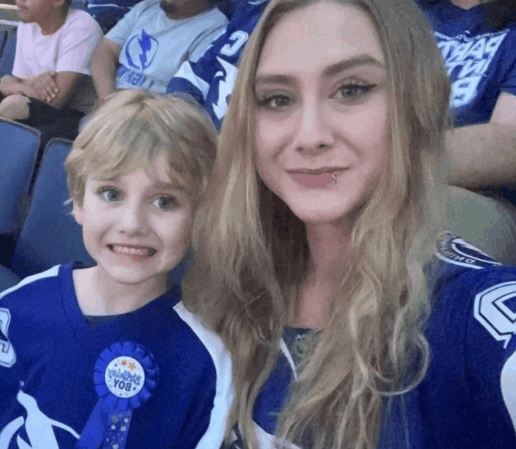 Kimberly Napier with her child