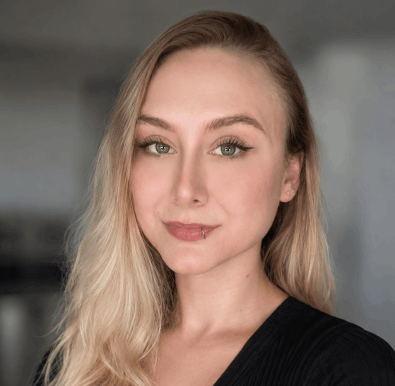 Kimberly Napier wearing a black shirt in an office